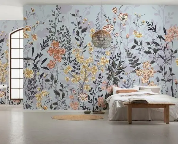 Çiçek Desenli Duvar Kağıdı-ckd-479