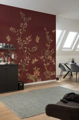 Çiçek Desenli Duvar Kağıdı-ckd-239