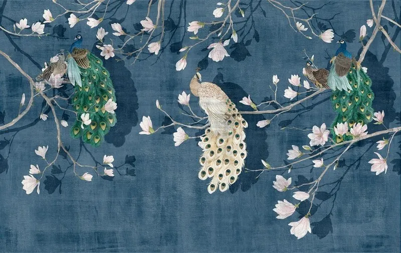 Çiçek Desenli Duvar Kağıdı-ckd-358