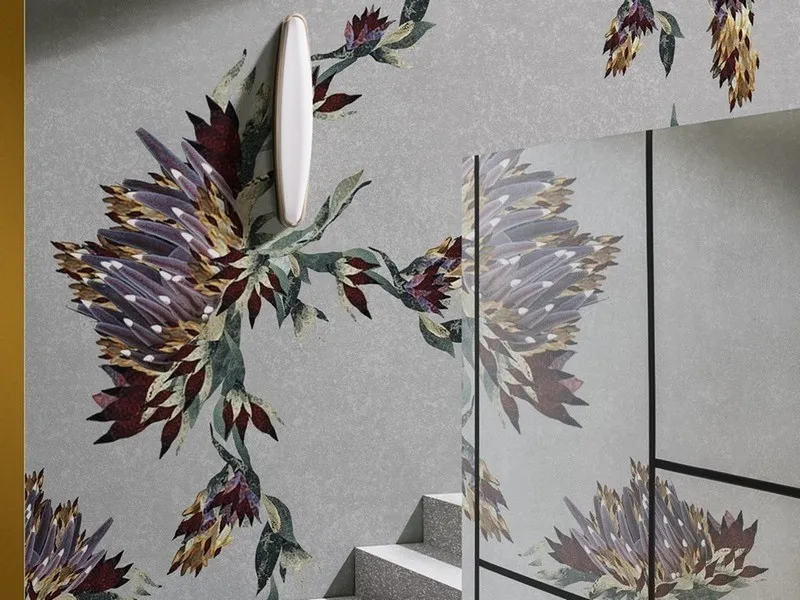 Çiçek Desenli Duvar Kağıdı-ckd-300