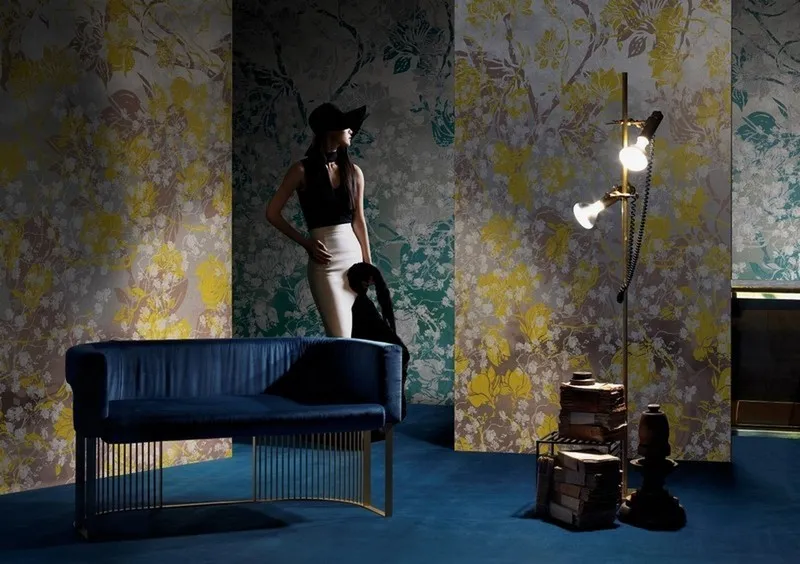 Çiçek Desenli Duvar Kağıdı-ckd-303