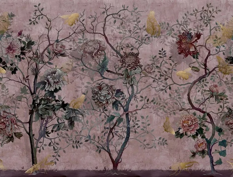 Çiçek Desenli Duvar Kağıdı-ckd-293 - Görsel 2