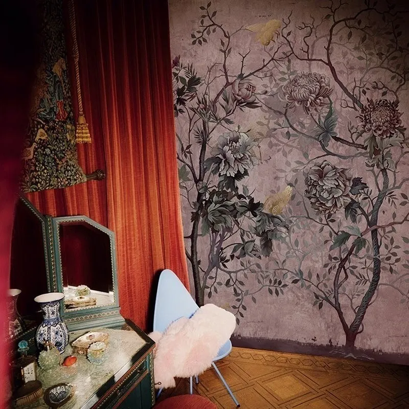 Çiçek Desenli Duvar Kağıdı-ckd-293