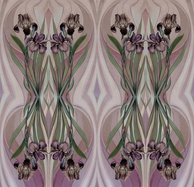 Çiçek Desenli Duvar Kağıdı-ckd-295 - Görsel 2