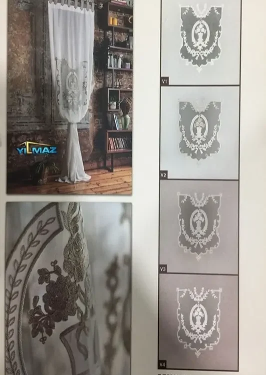 Keten Pano Tül Perde Modelleri - Ütü İstemeyen Doğal Keten Dokulu (KTP-60533)