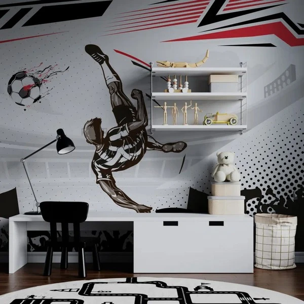 Trendyol siyah beyaz futbolcu duvar kağıdı bursa ve Hepsiburada kartal temalı sporcu poster